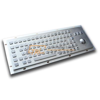 Backlit Metallic Keyboard with Trackball