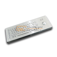 Desktop metal keyboard with trackball
