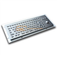 Small Size Industrial Keyboard with Trackball for Info Terminal