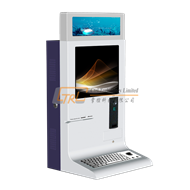 Tailor made desktop information kiosk with stainless keyboard